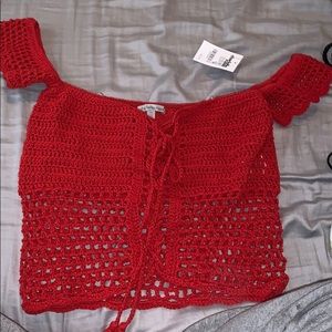 Red Charlotte Russe Crop Top